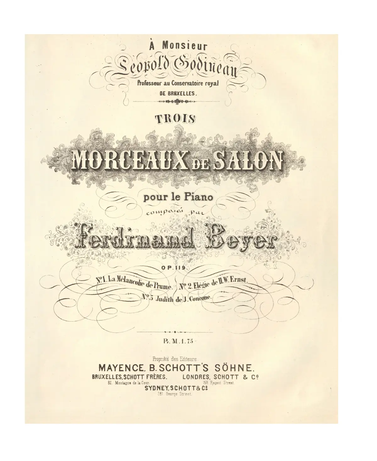 3 Morceaux de salon - Page 1