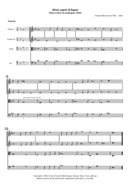 Altri canti d'Amor, tenero arciero