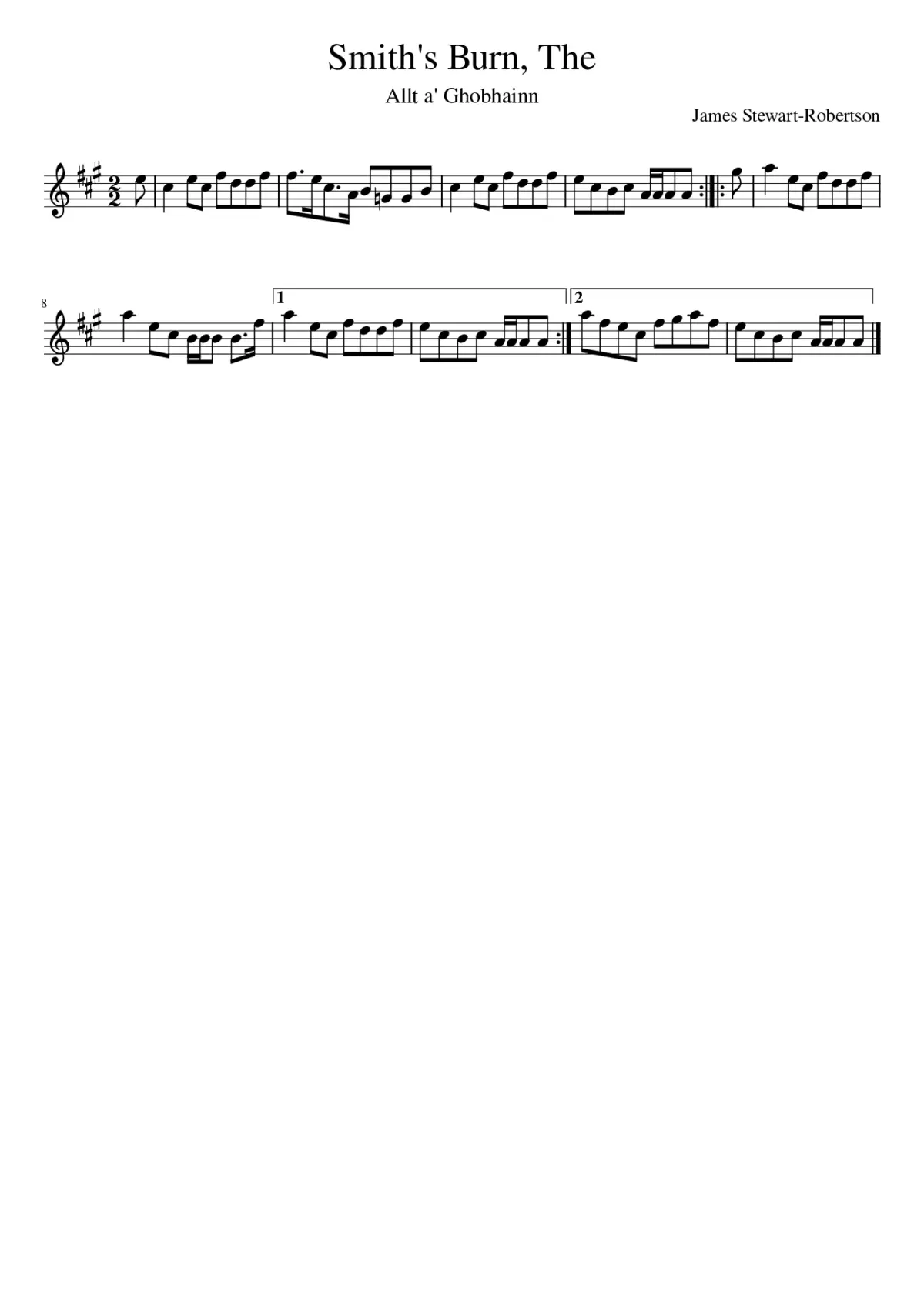 The Smith's Burn - Page 1