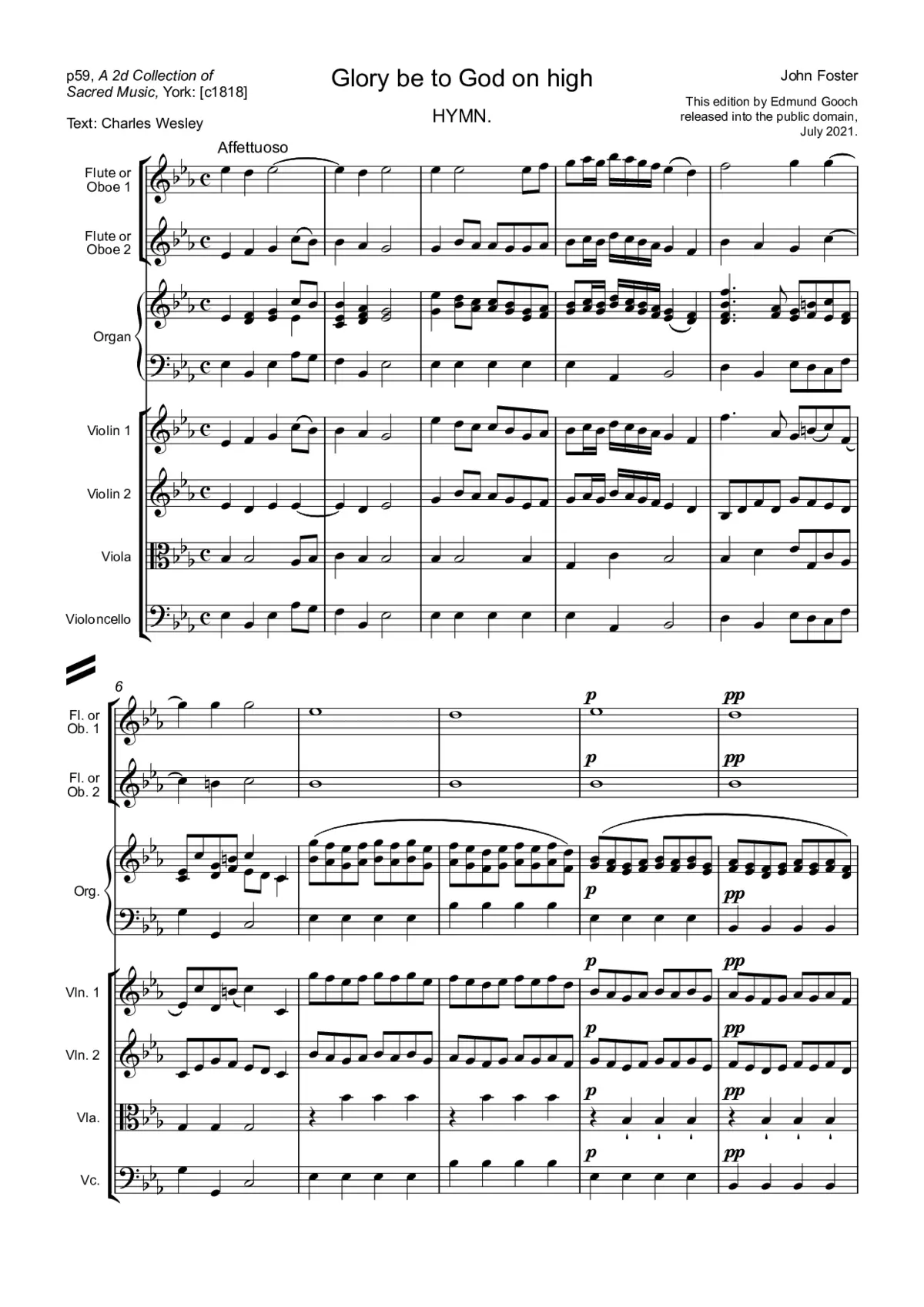 Glory be to God on high - Page 1