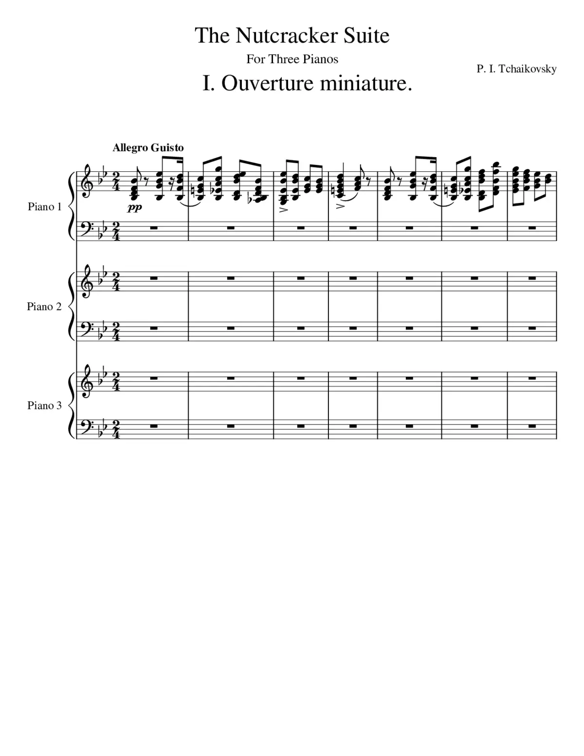 The Nutcracker (ballet) Op.71 - Page 1