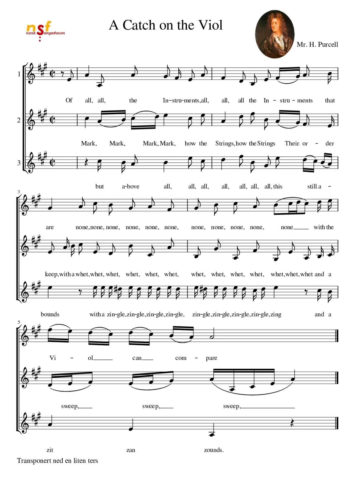 A Catch on the Viol - Page 1