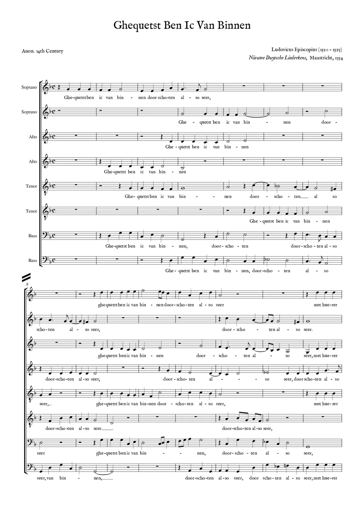 Ghequetst ben ic van binnen - Page 1