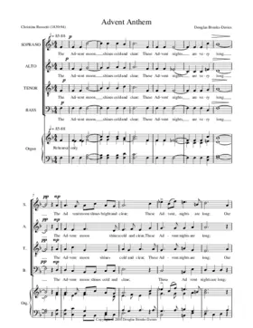 Advent Anthem (The Advent moon shines cold and clear)