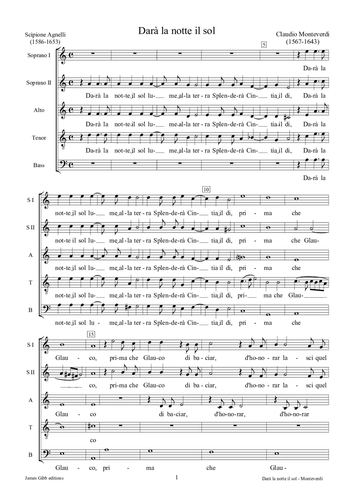 Darà la notte il sol - Page 1