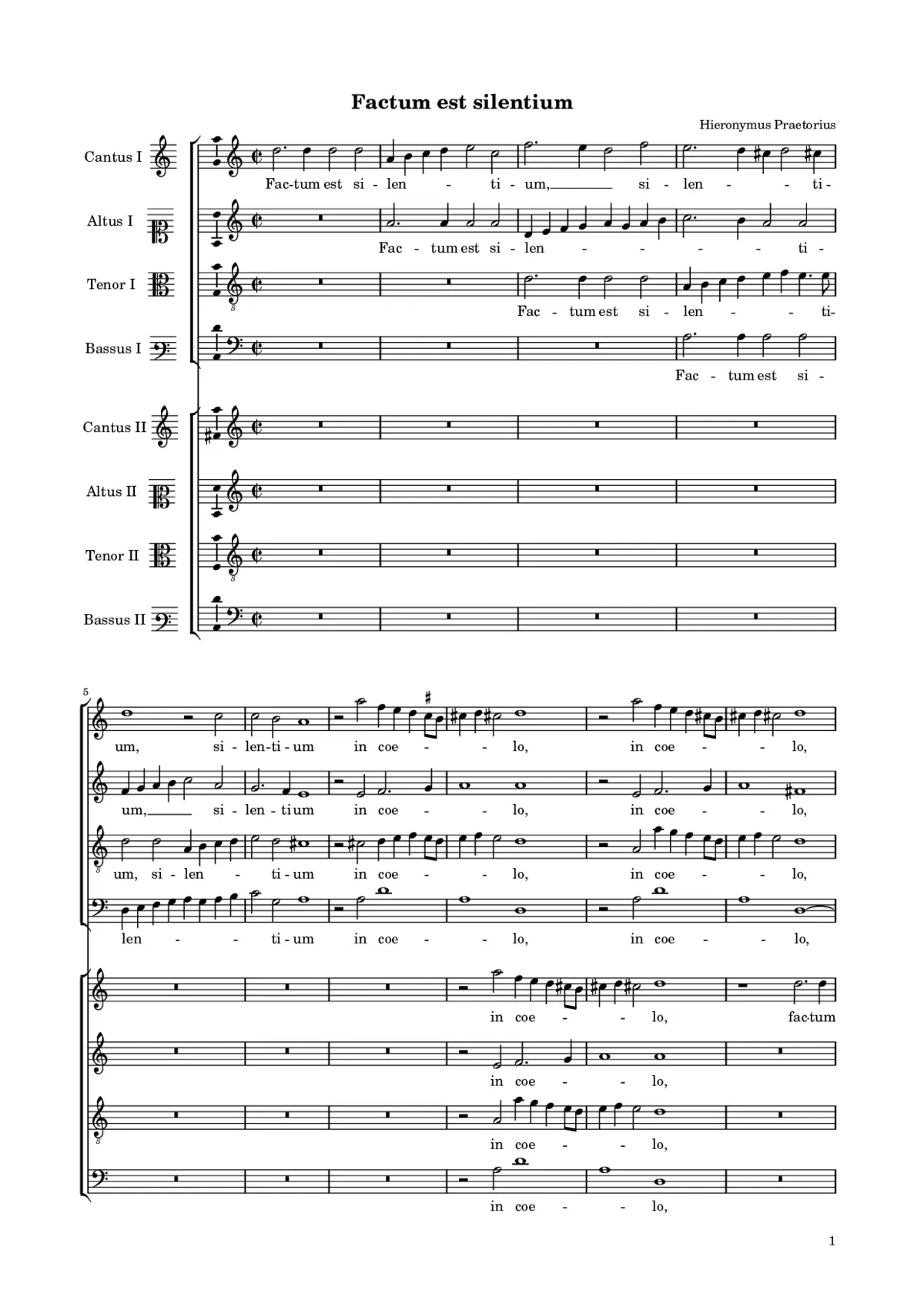 Factum est silentium - Page 1