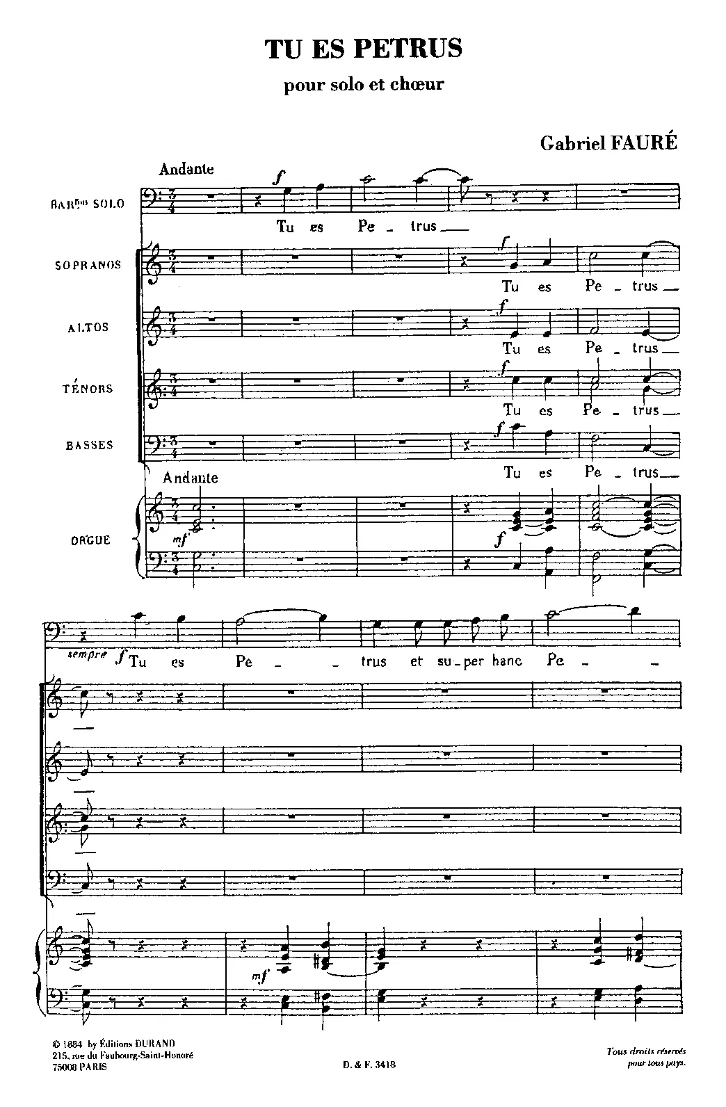 Tu es Petrus - Page 1