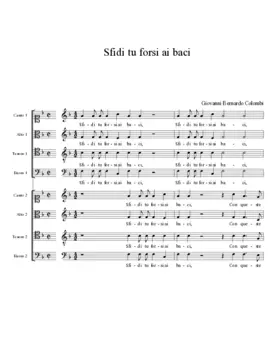 Sfidi tu forsi ai baci