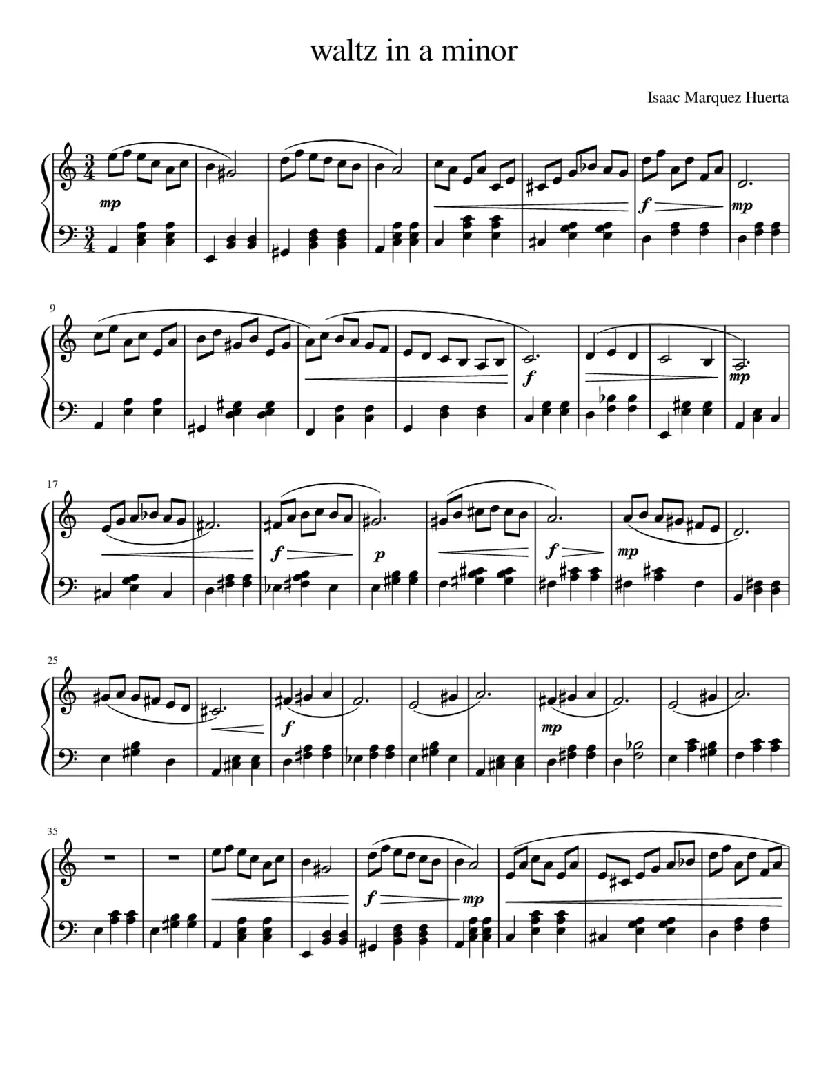 Waltz in a minor - Page 1