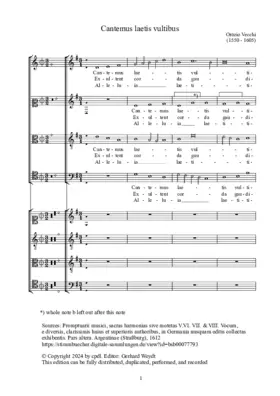 Cantemus laetis vultibus