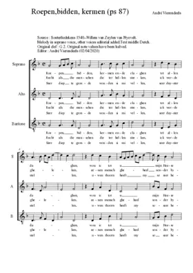 Roepen, bidden, kermen