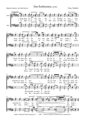 Der Entfernten, D.331