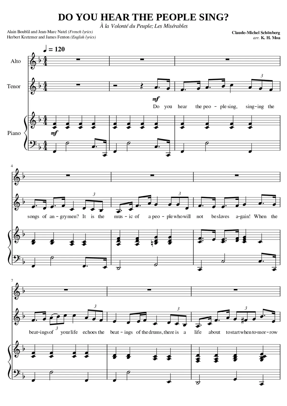 Do You Hear The People Sing? - Page 1