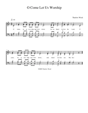 O come, let us worship