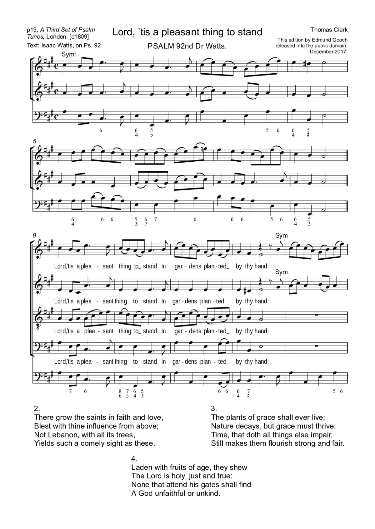 Lord, 'tis a pleasant thing to stand - Page 1