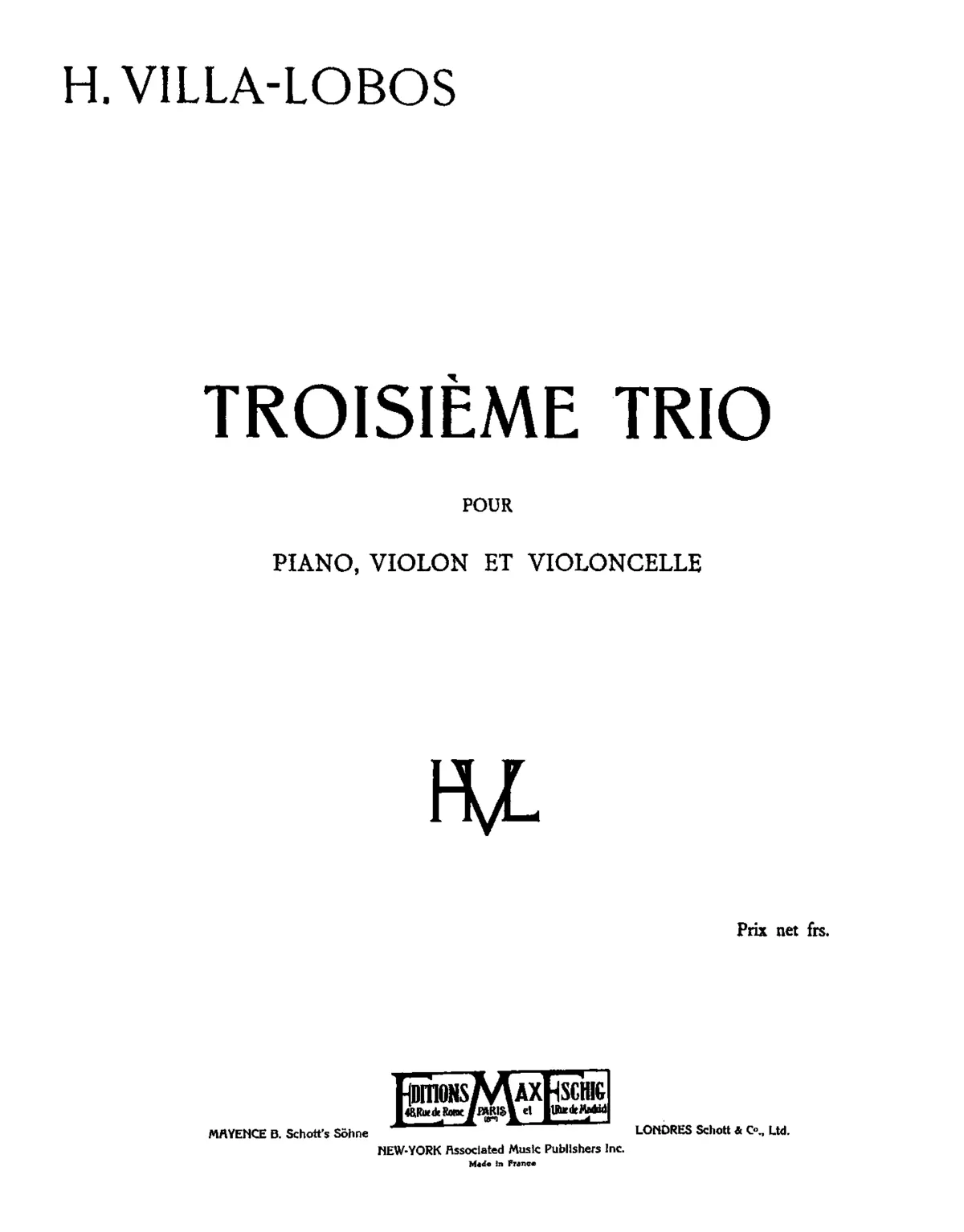 Piano Trio No.3 - Page 1