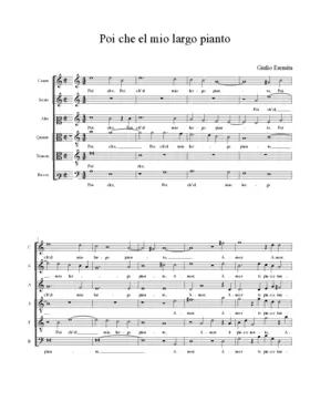 Poi che el mio largo pianto