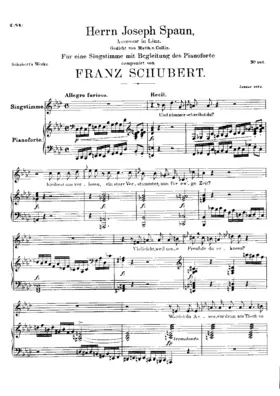 Herrn Josef Spaun, Assessor in Linz