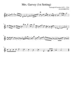 Mrs. Garvey (1st Setting)