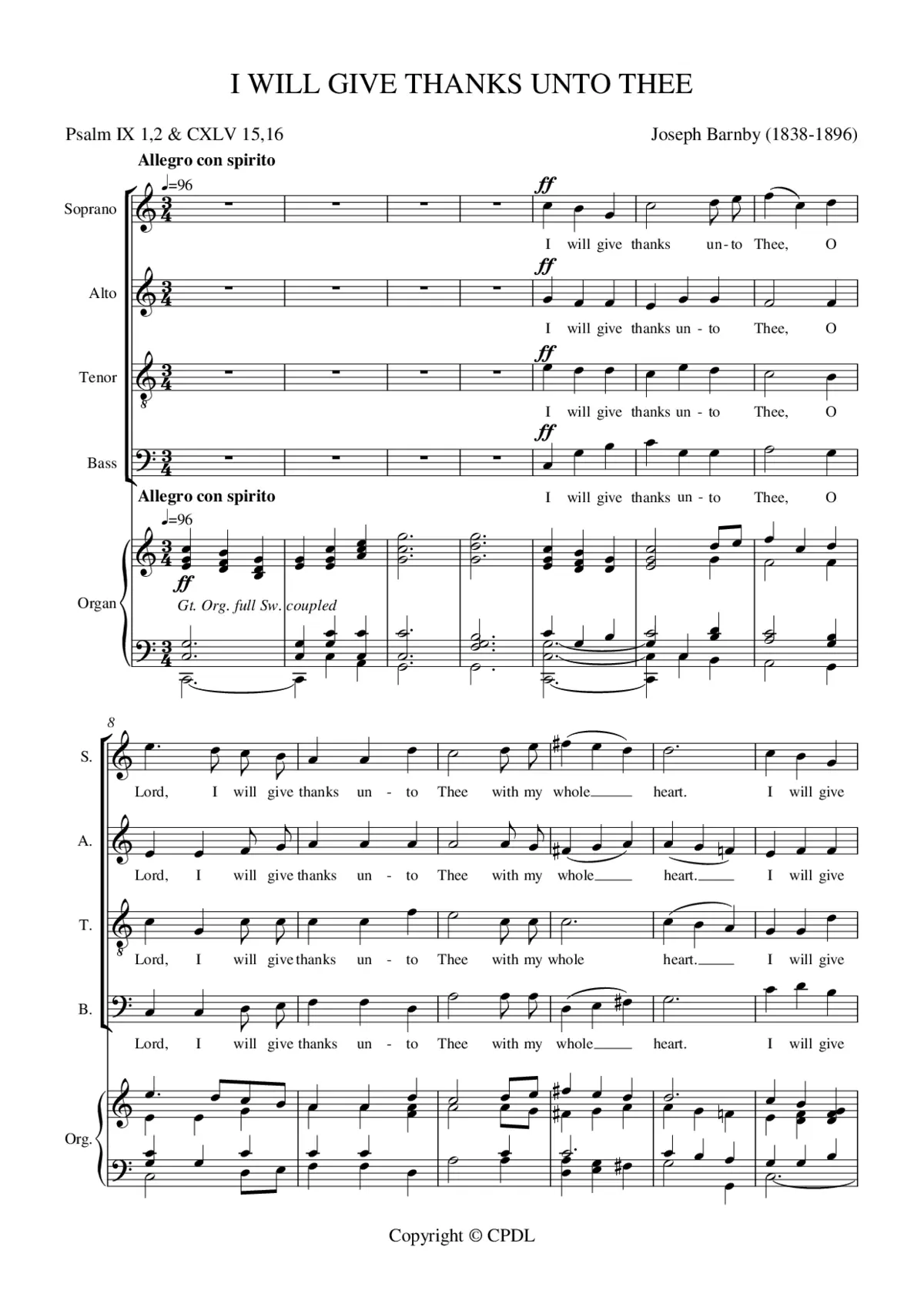 I will give thanks - Page 1
