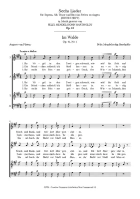 Sechs Lieder, Op. 41