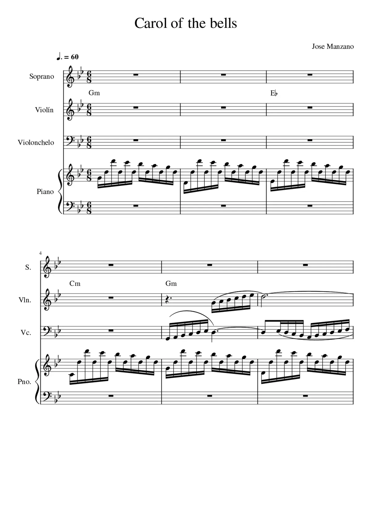 Carol of the Bells - Page 1