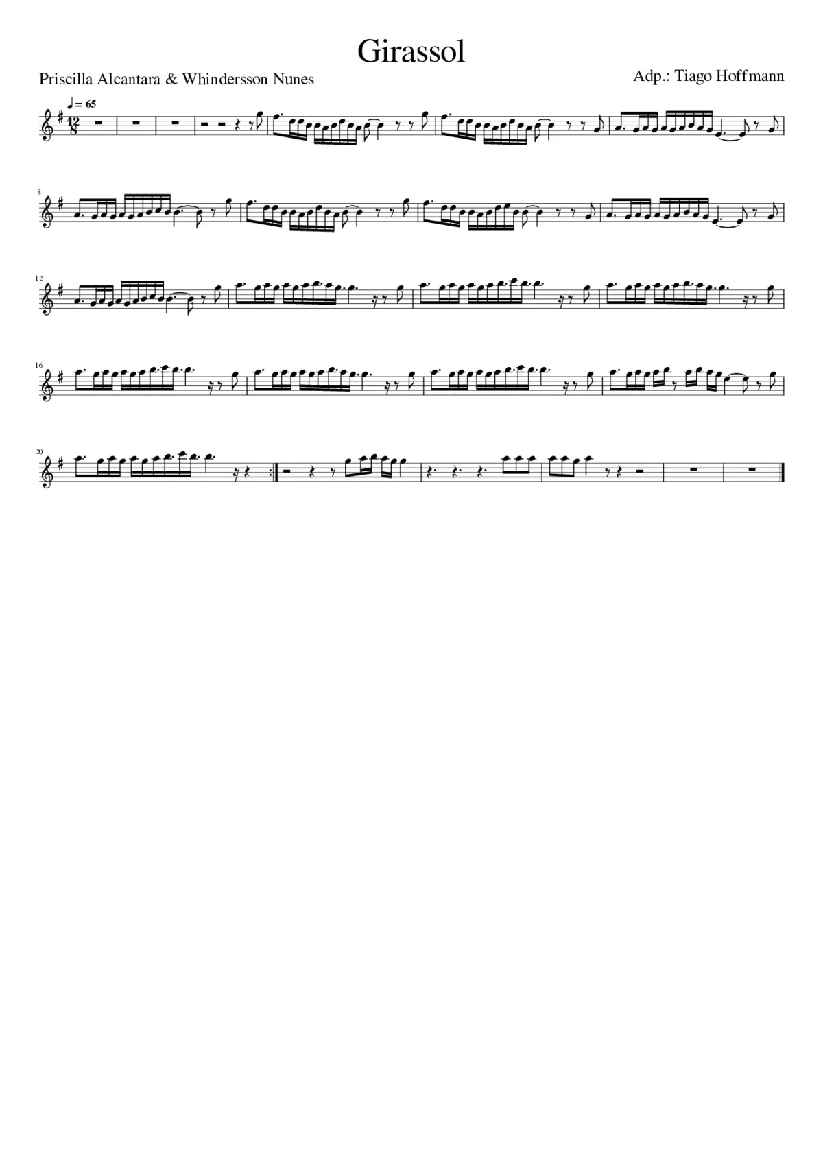 Girassol - Priscilla Alcantara & Whindersson Nunes - Page 1