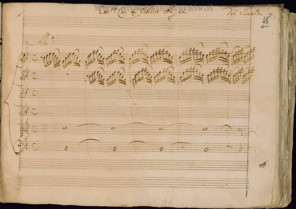 Concerto for 4 Violins in B-flat major - Page 1