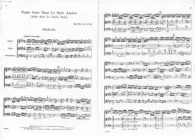 Petite suite dans le style ancien