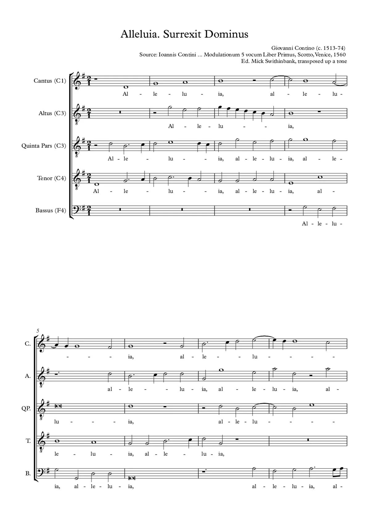 Alleluia - Surrexit Dominus - Page 1