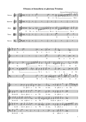 O beata et benedicta et gloriosa Trinitas