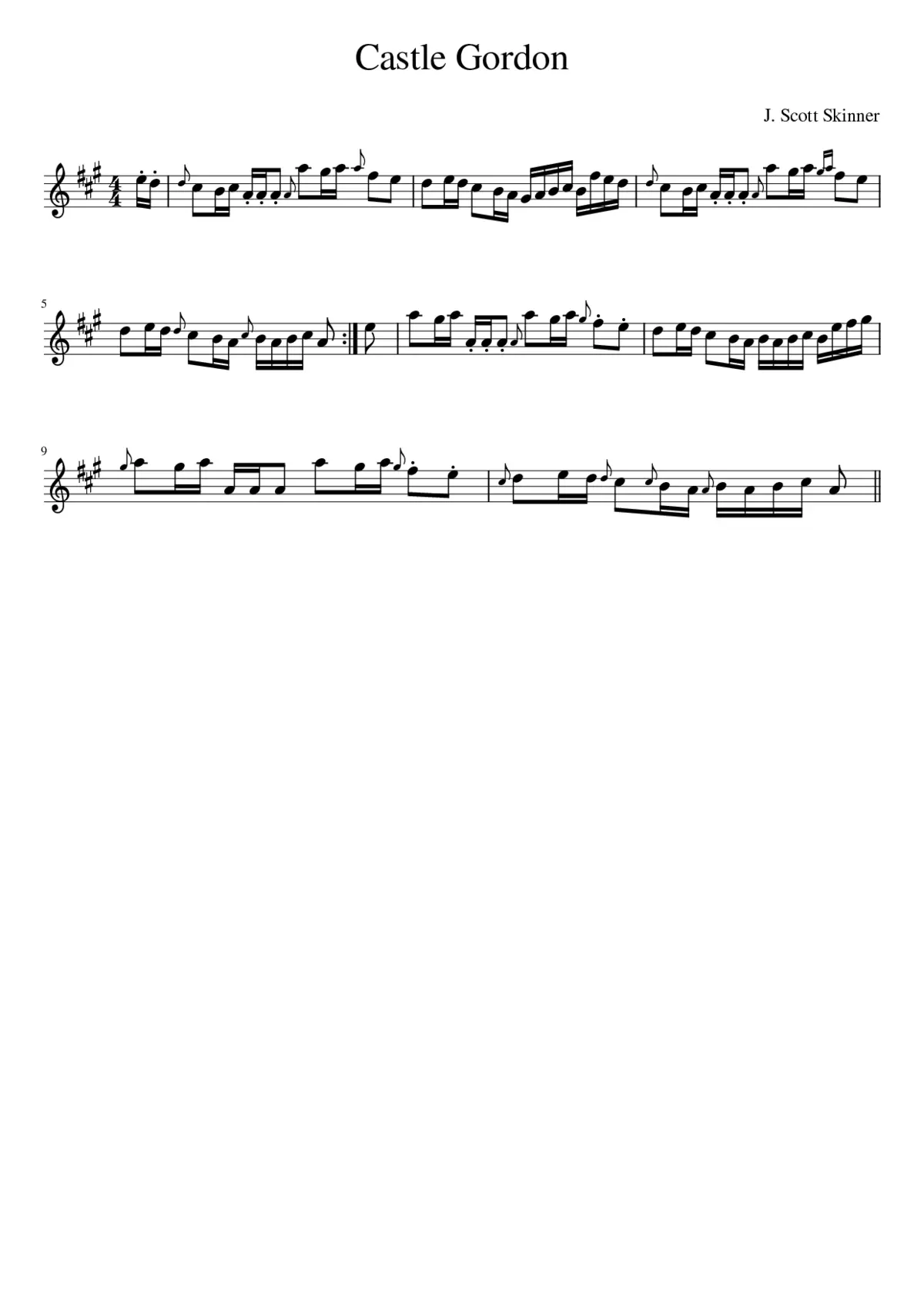 Castle Gordon - Page 1