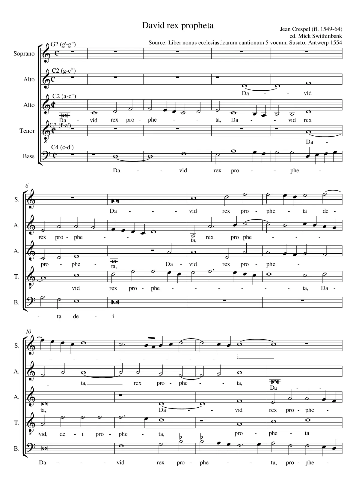 David, rex propheta - Page 1