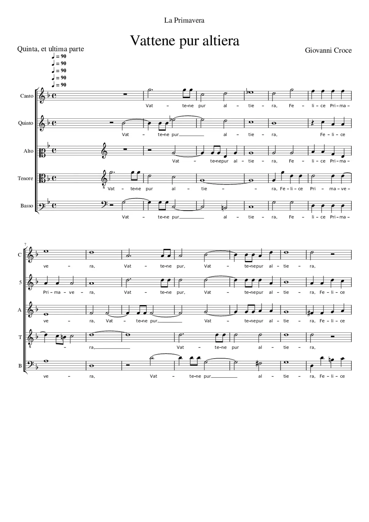 Vattene pur altiera - Page 1