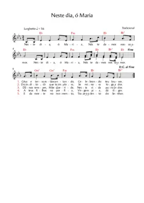 Neste dia, ó Maria