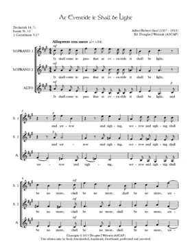 At eventide it shall be light