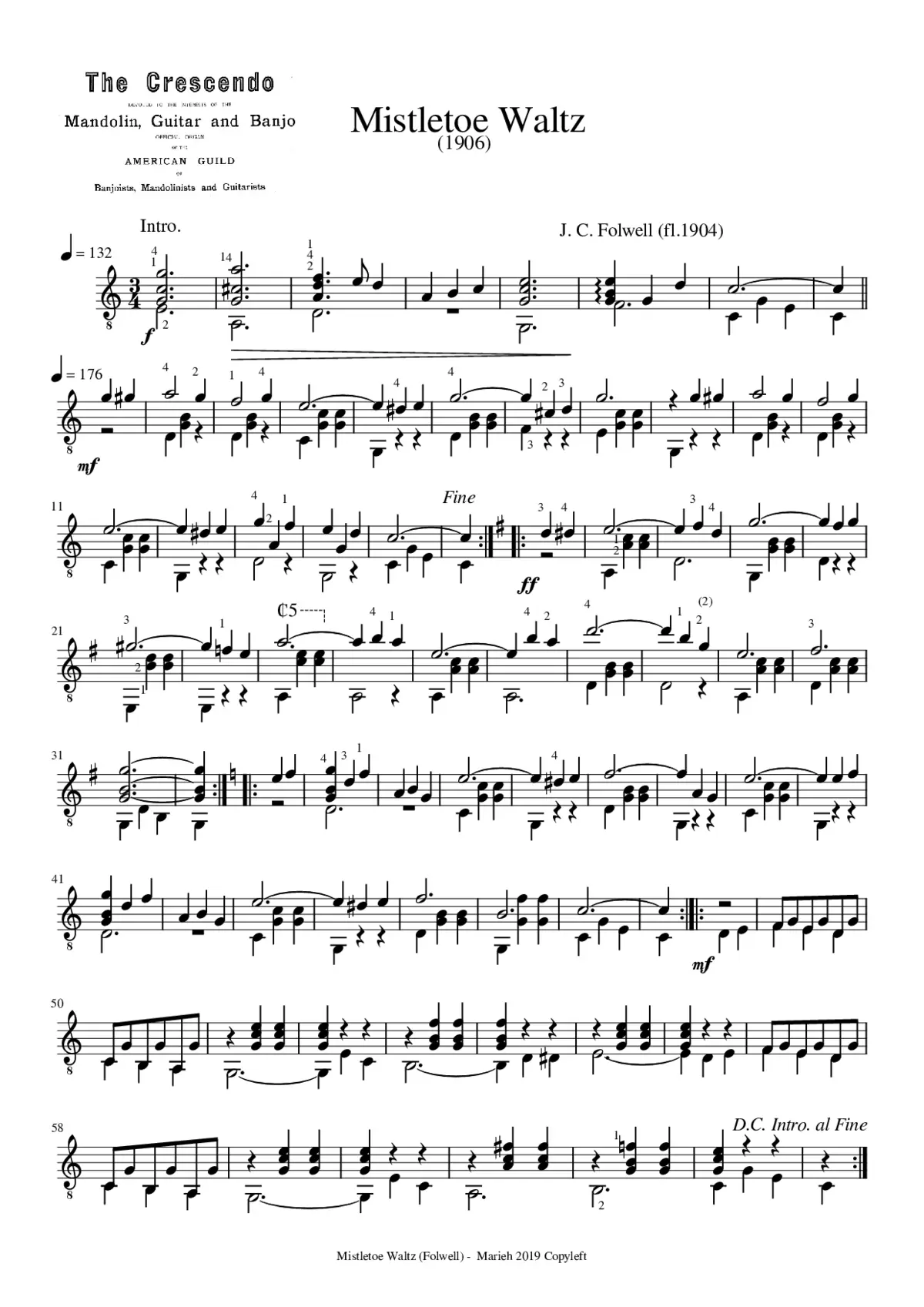 Mistletoe Waltz - Page 1