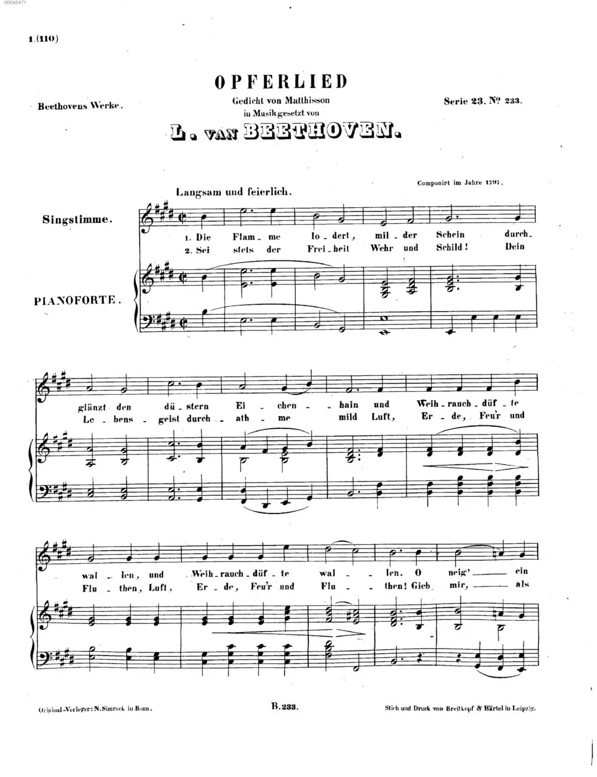 Opferlied - Page 1