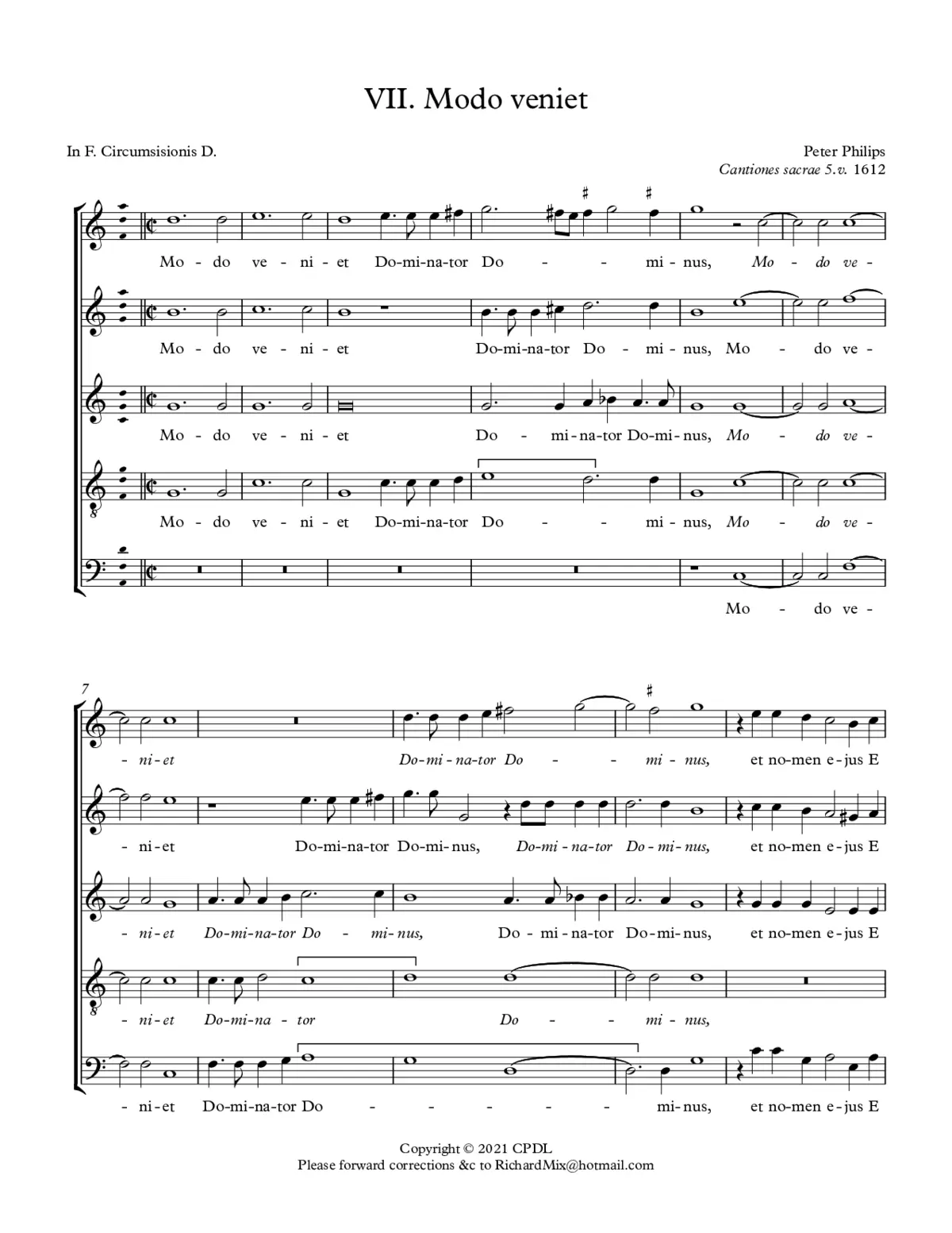 Modo veniet Dominator - Page 1