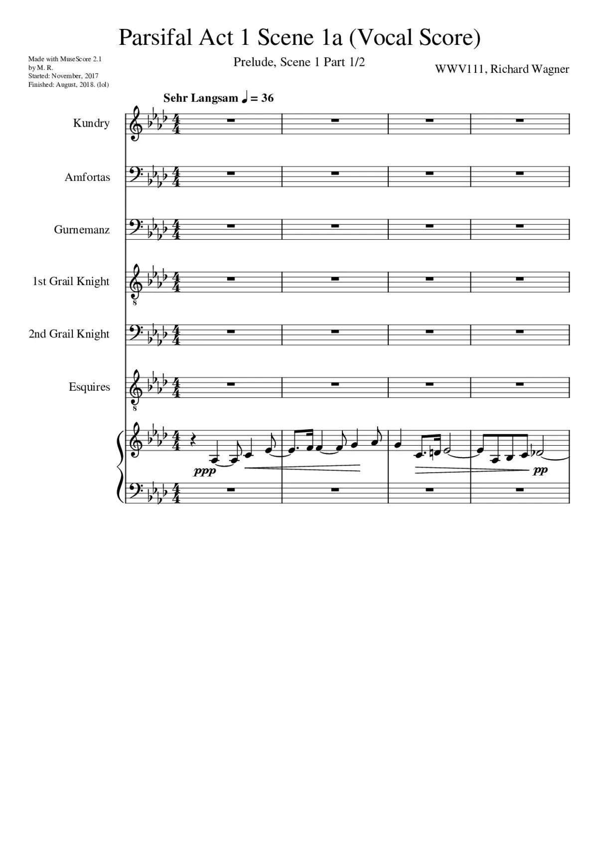 Parsifal WWV 111 - Page 1