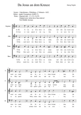 Da Jesus an dem Kreuze stund