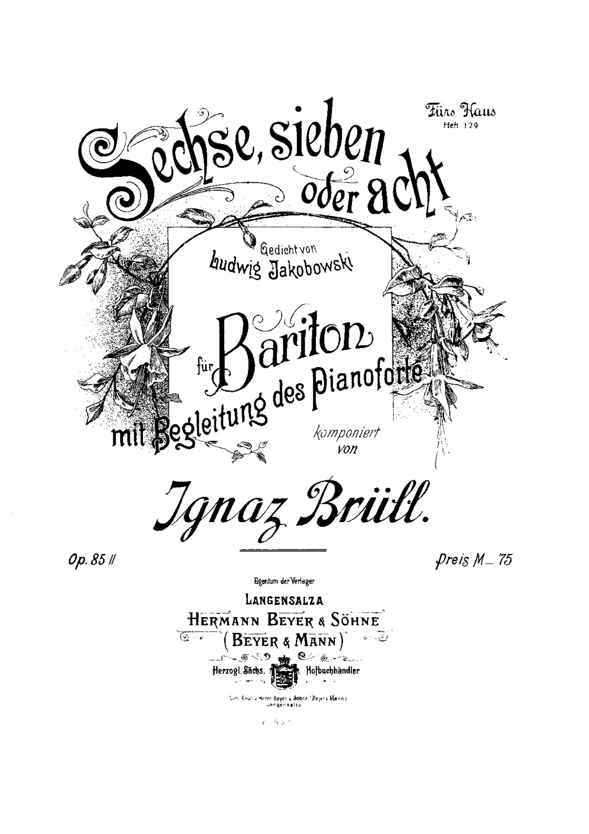 3 Lieder - Page 1