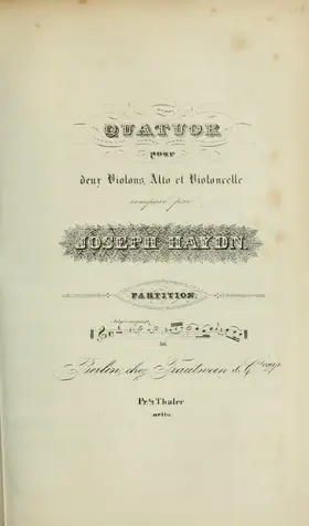 String Quartet in C major