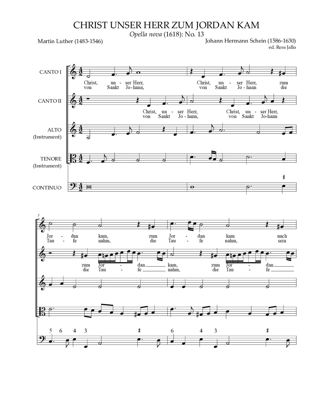 Christ unser Herr zum Jordan kam - Page 1
