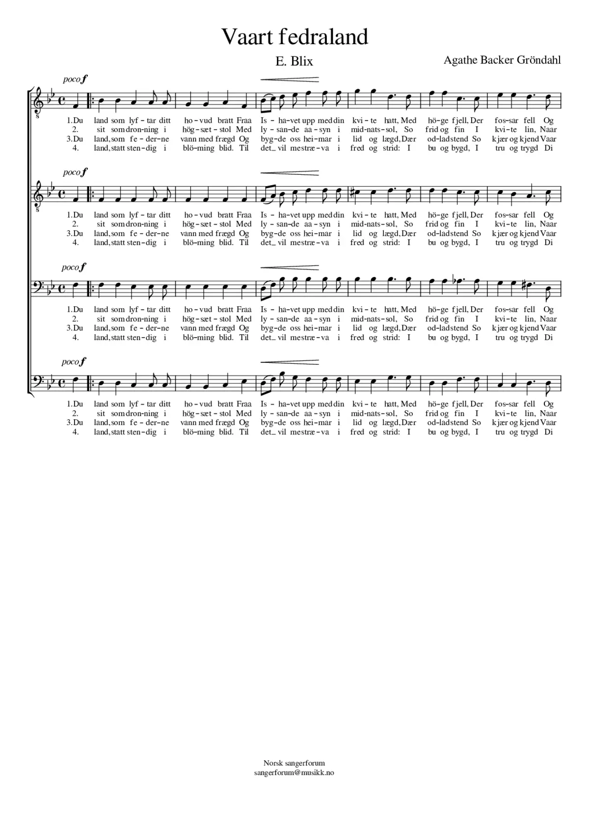 Vaart fedraland - Page 1