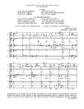 Veni Sancte Spiritus/Veni Creator Spiritus