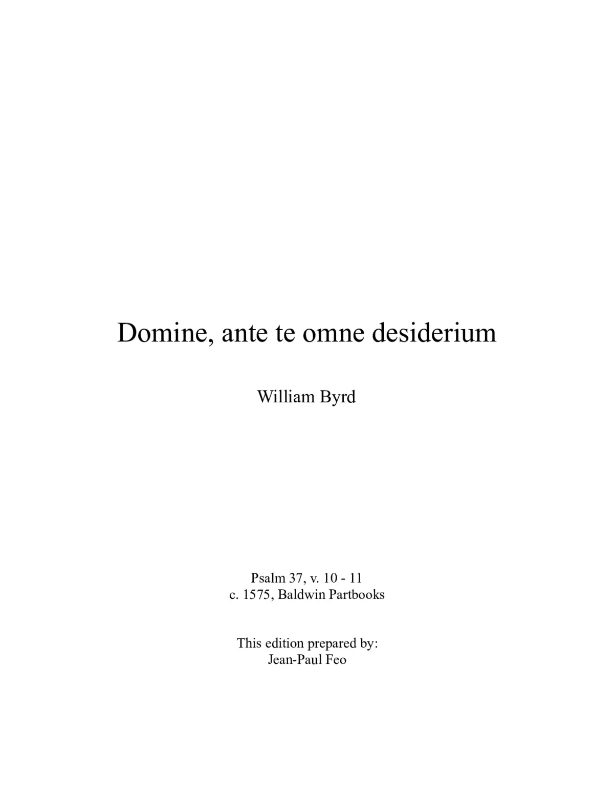 Domine ante te - Page 1