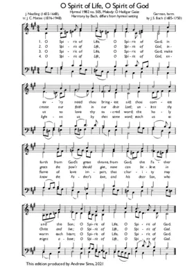 O Spirit of Life, O Spirit of God