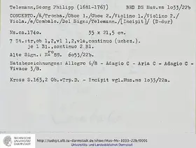 Concerto for 2 Oboes and Trumpet in D major