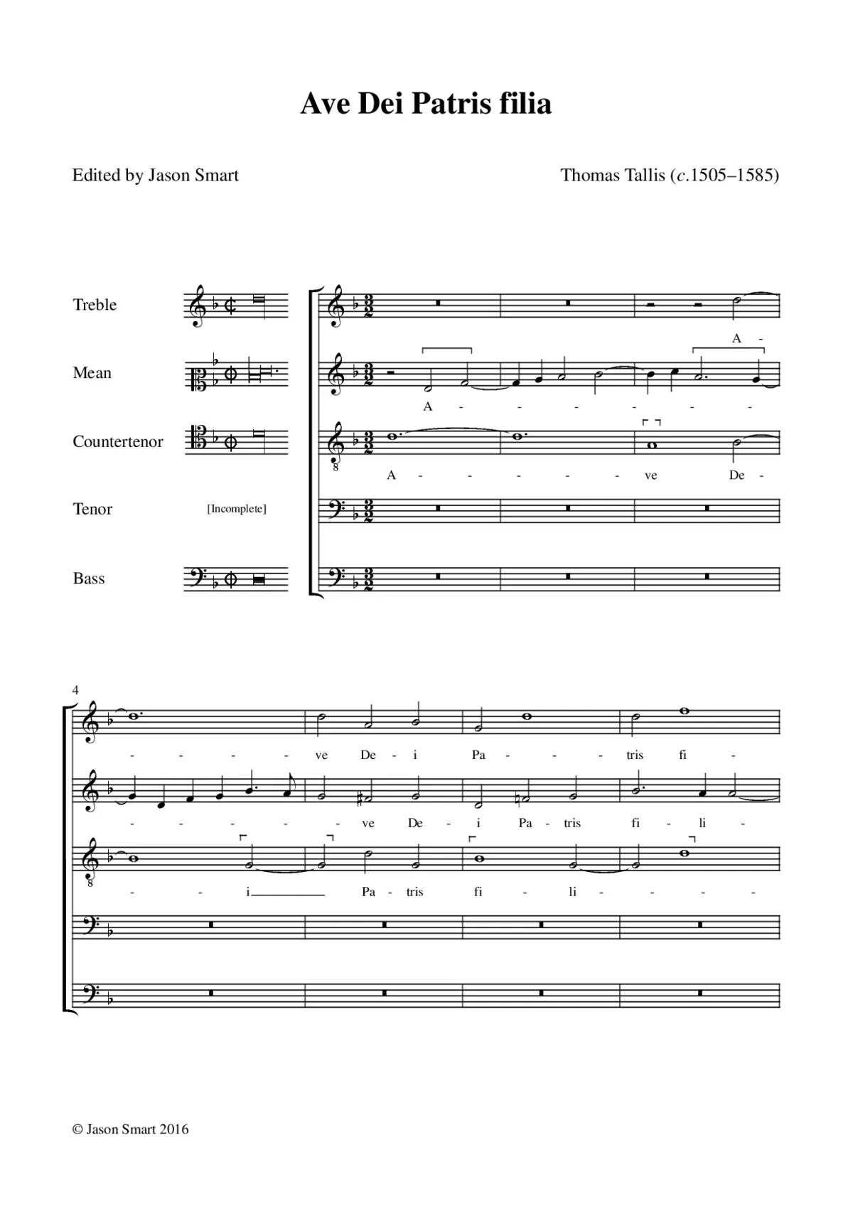 Ave Dei Patris - Page 1